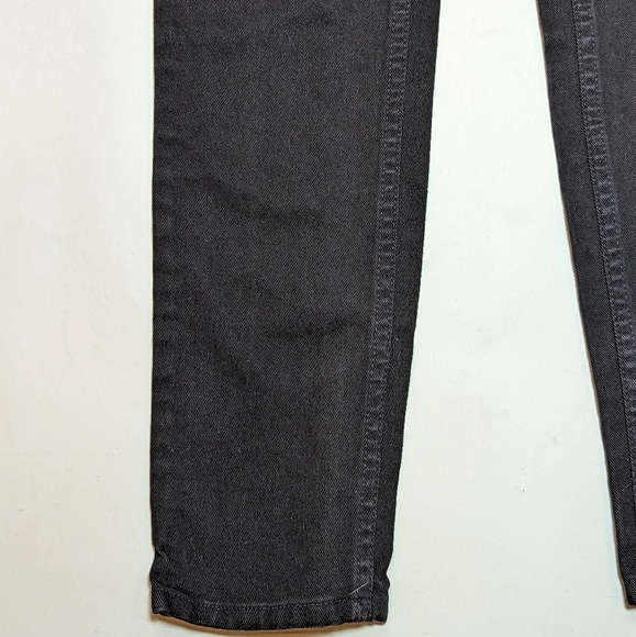 Vintage Y2K Black Straight Leg Classic Denim Jeans Cotton - 8L - Picture 8 of 10